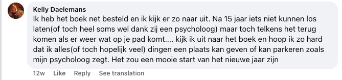 Reactie van Kelly