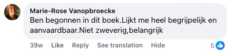 Reactie van Marie-Rose Vanopbroecke